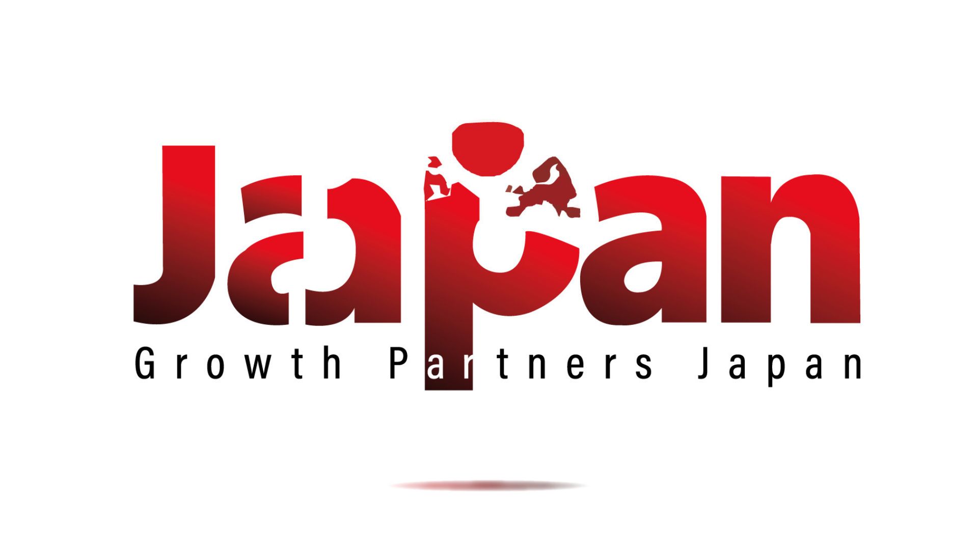 Growth Partners Japanのロゴ画像。情熱と信頼を表す赤のグラデーションが印象的
