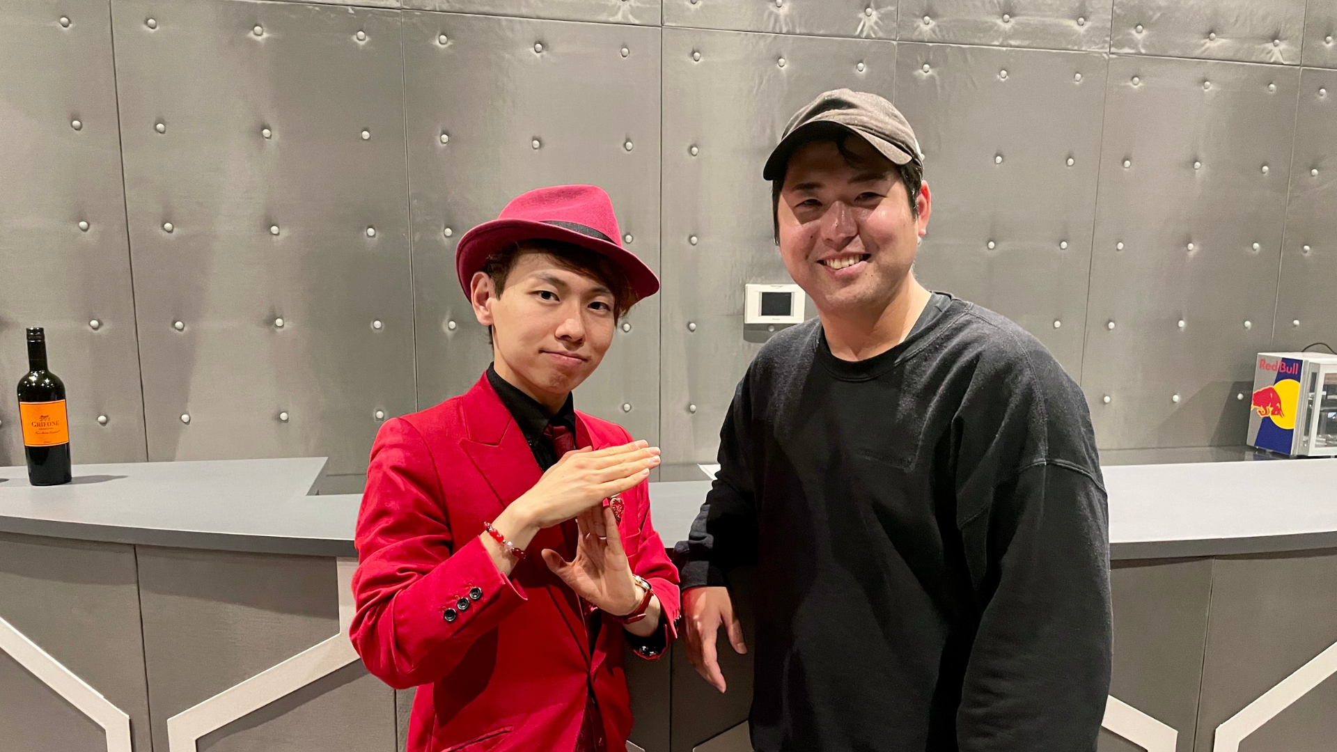 炎上万博にてJACK12と弊社代表福田が並んで撮影した写真